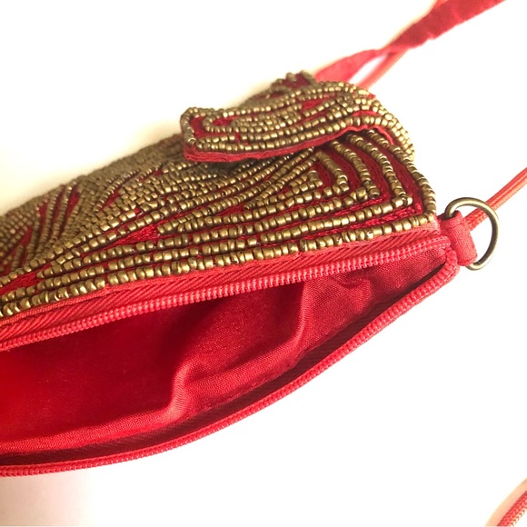 Hand Made Fabric Crossbody Phone Bag - Picture 6 of 9